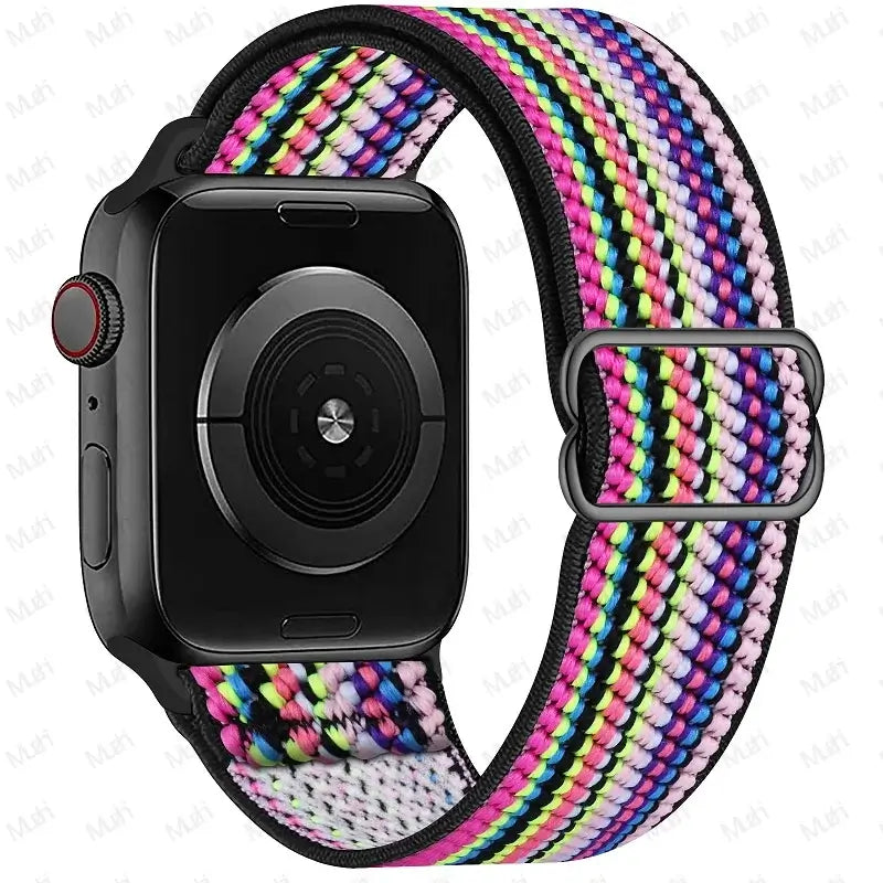 Apple Watch Nylon Band - Stylish, Durable, Elastic Design - SJB-DIAMOND ELITES