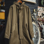 Maden Retro M51 Hooded Windbreaker Loose Fit Cotton Zipper Mid-length Jacket Versatile Solid Color Outerwear for Men's Autumn Lootquake LLC