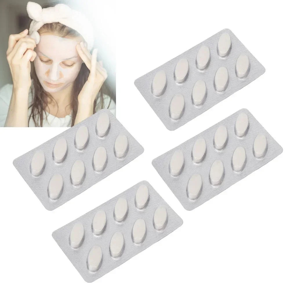 32pcs DIY Natural Fruit Vegetable Facial Mask Skin Care Product Collagen Facial Mask Capsule Effervescent Tablet Skin Care