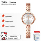 ZGO X Sanrio Hello kitty Watch For Women Minority Light Luxury Waterproof Quartz Watches Girls Jewelry Birthday Gifts 295