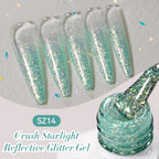 BORN PRETTY 10ml Reflective Glitter Gel Nail Polish Carat Mirage Sparkling Color Shine UV LED Soak Off Semi-Permanant Varnish Lootquake LLC