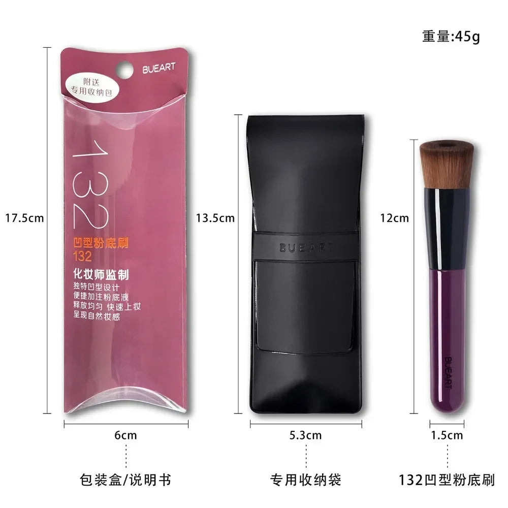 Flat Head Liquid Foundation Brush Angled Foundation Brush Tool Face Contour Foundation Concealer Makeup Brush Lootquake LLC