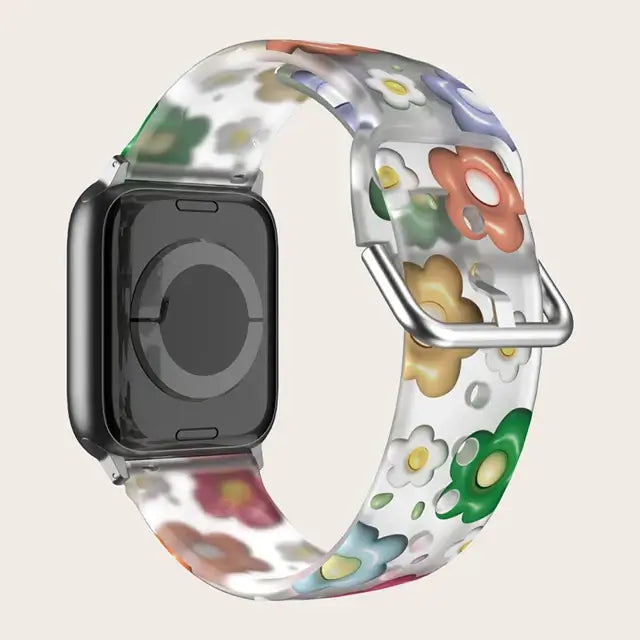 Apple Watch Silicone Strap - Colorful Floral Pattern Band BandsCo Straps