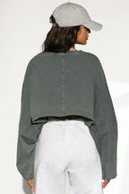 FitFlow Long Sleeve Crop Top THRIXINE