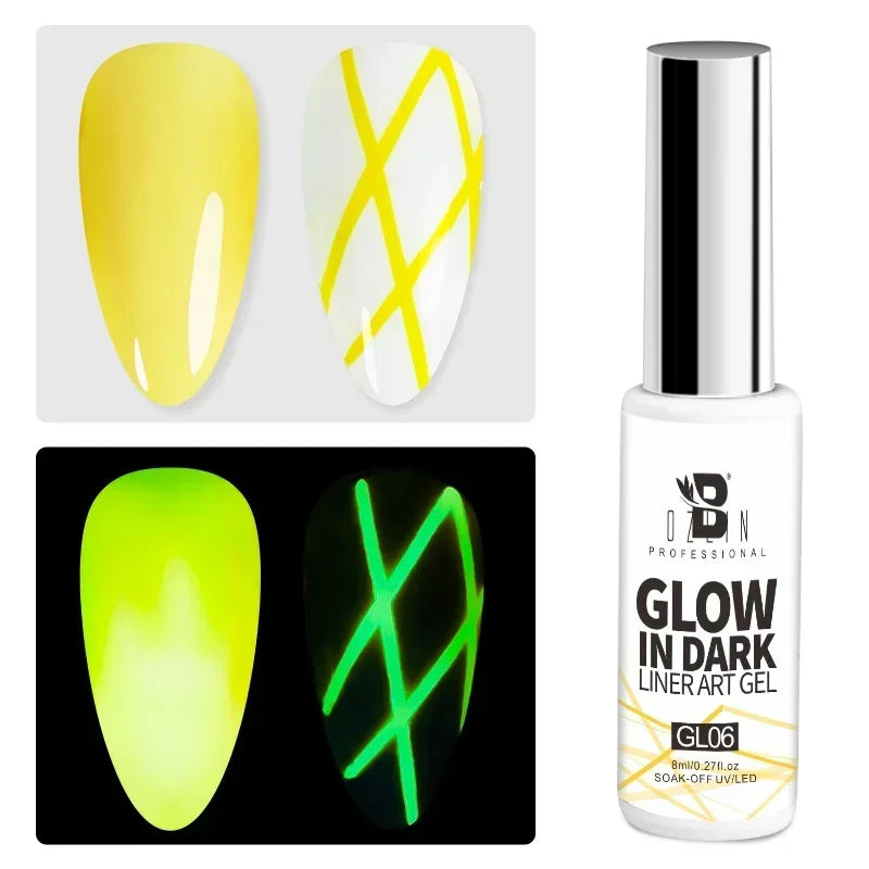 5ML Gold Silver Metallic Liner Paint Gel Polish Chrome Mirror Metal Effect Super Bright French UV LED Semi Permanent Nail Gel Lootquake LLC