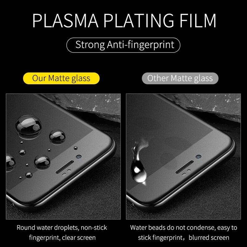 2PCS No Fingerprints for IPhone 13 12 11 Pro Max X XR XS SE Matte Ceramics Film for IPhone 12 13 Mini 6 6s 7 8 Plus Screen Protectors Stevvex