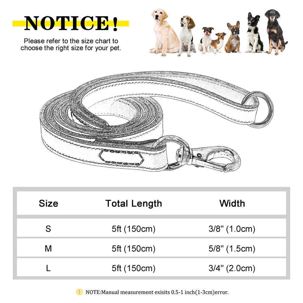 The Classic Leather Lead - Premium Dog Leash Fashioned Furbabies