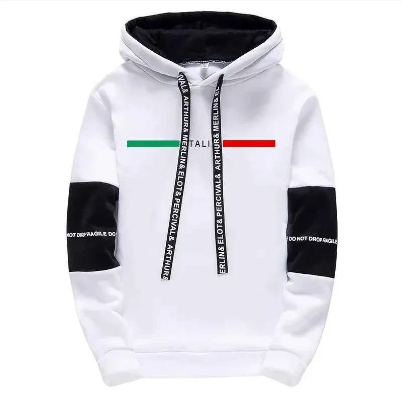 Men's Casual Print Tracksuit Hoodie 2026 THRIXINE