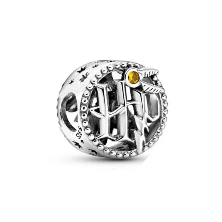 MINISO Charms Beads 925 Sterling Silver For 925 Original Harry 3mm Potter Bracelets Women Pendant DIY Jewelry Make Gifts Lootquake LLC