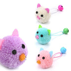 4pcs/lot Plush Mouse Cat Toy Cute Bell Mice Funny Cat Toys Cute Plush Teeth Cleaning Balls Chewing Soft Molar Toy Faux Pet Toy Colorful Plush Mouse Head with Bell Rope Cat Toy Interactive Cat Toy Stevvex