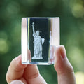 Statue of Liberty Transparent Crystal Inside Carved Desktop Feng Shui Paperweight Holiday Gifts Fine Home Decorations Souvenirs