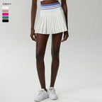High-Waist Pleated Skort with Pockets for Active Women