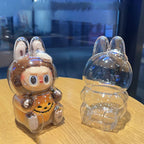 LABUBU Have A Seat Transparent Case Labubu Plastic Case Backpack Charms Lootquake LLC
