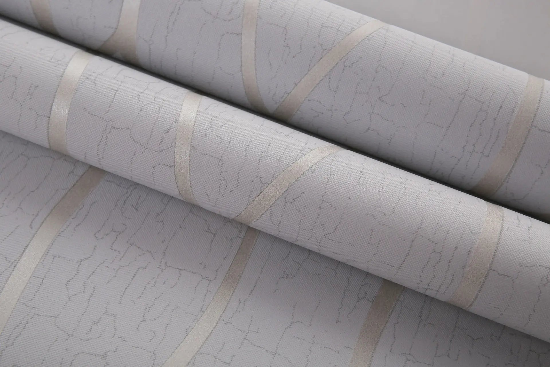 Background Wallpaper Room Decoration 53cm Wall Stickers Thickened Bedroom Curve Stripes Moisture-proof Non-woven European Modern Lootquake LLC