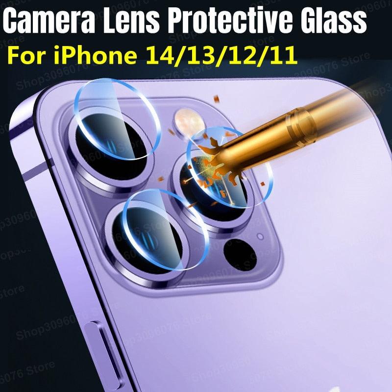 5PCS Lens Glass For iPhone 14 Pro Max Camera Lens Screen Protector on for iPhone 14 Plus 13 12 11 Pro Max 14pro max Glass Film Separate Metal Ring Tempered Glass Camera Case Stevvex