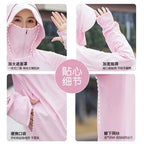 Ice Silk Sun UPF 50+ UV Protection Jacket Big Brim Thin Ice Silk Sun Protection Jackets UV Protection Hooded Windbreaker 4XL 5XL