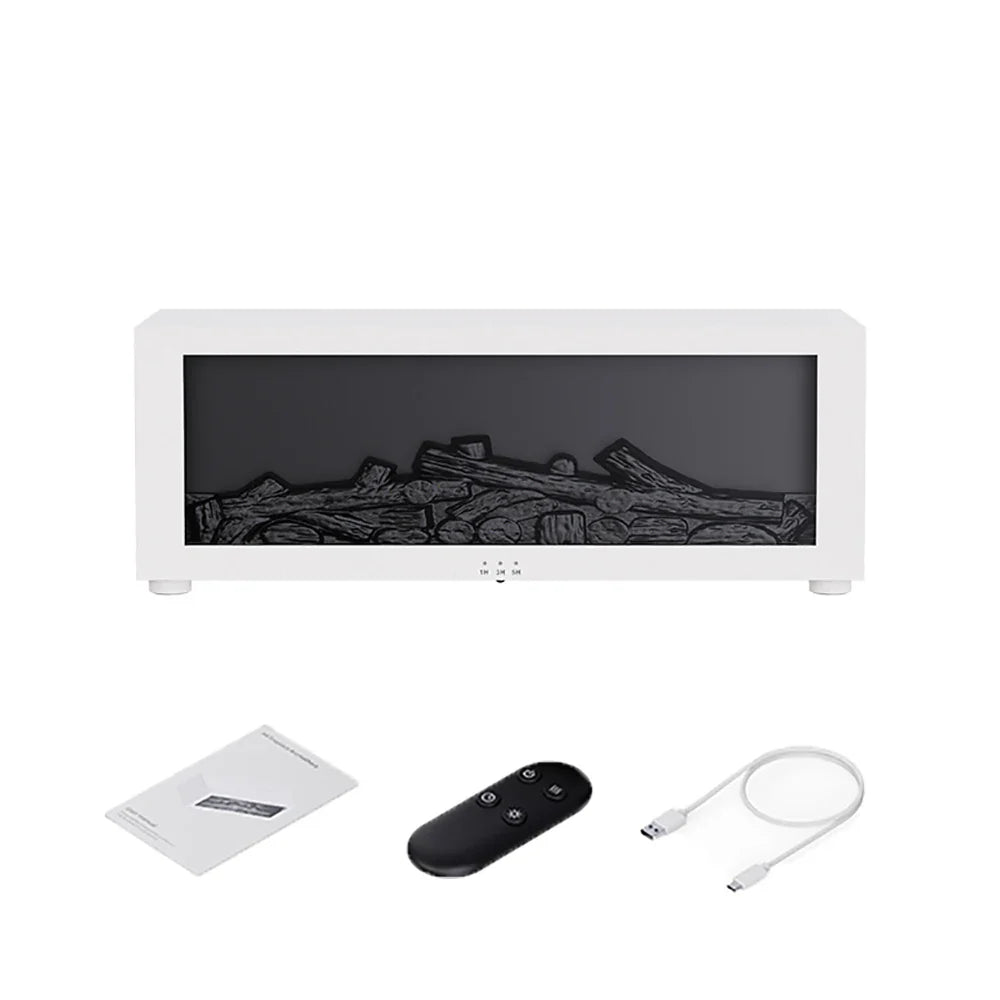 Air Humidifier Essential Oil Diffuser Flame Aroma Humidifier Home Room Fragrance Diffuser with Night Light Aromatherapy Diffuser Lootquake LLC