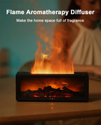 Air Humidifier Essential Oil Diffuser Flame Aroma Humidifier Home Room Fragrance Diffuser with Night Light Aromatherapy Diffuser Lootquake LLC