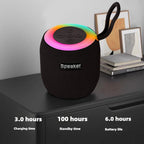 Outdoor portable wireless Bluetooth speaker, subwoofer, car and home with colorful lights, atmospheric small mini speaker Lootquake LLC