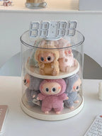 Labubu Rotating Display Box, Transparent Acrylic, Plush Doll Hand-Made Dust-Proof Labubu Pendant Storage Box. Lootquake LLC