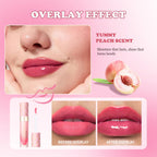 Lip Oil Lipstick Set Lightweight Peach Flavor Lipgloss Lip Deeply Moisturizing Long Lasting Hydration Lip Makeup Cosmetics