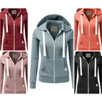 Korean Chic Zipper Hoodie: Casual Cardigan for All - SJB-DIAMOND ELITES