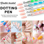 LINMANDA Nail Dotting Tools Nail Art Brushes Set Gel Polish Acrylic Nail Brus Nail Design Tools Nail Brushes for Nail Art Lootquake LLC