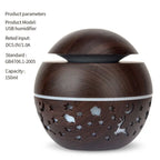2024 Home Mushroom Head Bedroom Air Purifier USB Desktop Nebulizer Wood Texture Personalized Aromatherapy Machine Humidifier Lootquake LLC