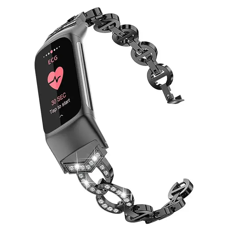 Fitbit Charge 5 6 Premium Metal Strap - Elegant Durable Design - SJB-DIAMOND ELITES
