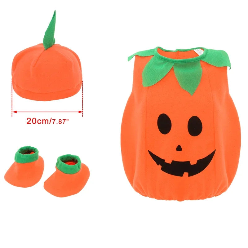 Kids Cosplay Costumes Children Halloween Pumpkin Costume with Hat Cosplay for Baby Girl Boy Stage Party Clothing Lootquake LLC