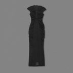 Black Color Women Sexy Sleeveless O-Neck Bodycon Long Dress Keyholes Celebrate Fashion Celebrity Evening Party Red Carpet Dress Lootquake LLC