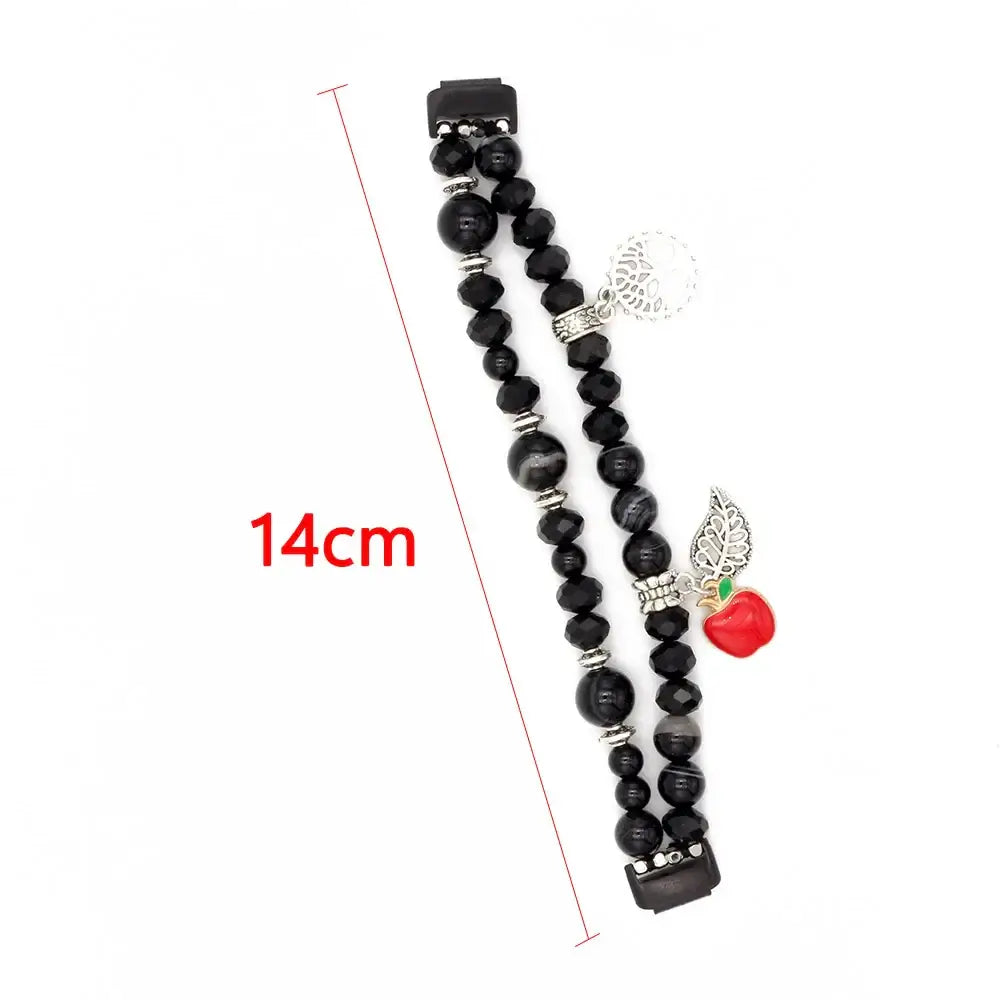 Fitbit Inspire 3 Beaded Elastic Band – Stylish Stretch Bracelet Strap - SJB-DIAMOND ELITES
