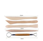 34pcs Sculpt Smoothing Wax Carving Pottery Ceramic Tools Polymer Shapers Modeling Carved Tool Perfect Lootquake LLC