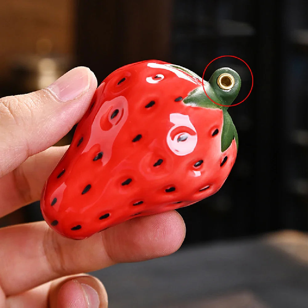 Fruit Fragrance Decoration Strawberry Decoration Realistic Fruit Home Interior Line Aromatherapy Sandalwood Incense Burner Lootquake LLC