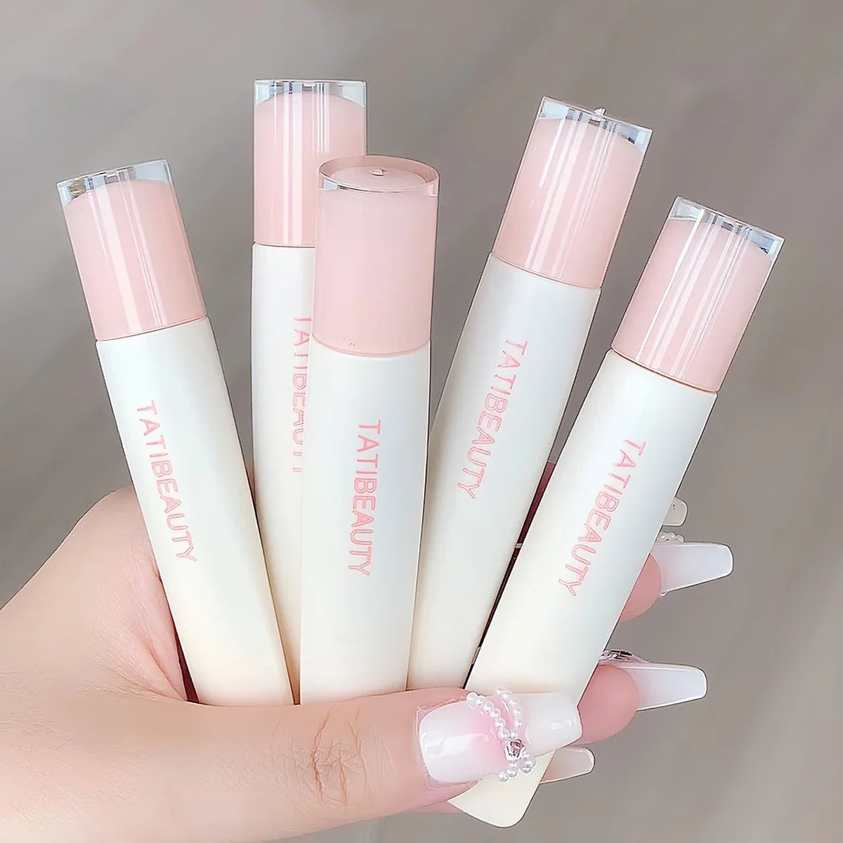 TATIBEAUTY Lip Jelly Essence Hydrating Lipstick Lip Gloss Lip Gloss Mirror Lip Gloss Lipstick Tender Pink Student Makeup Lootquake LLC