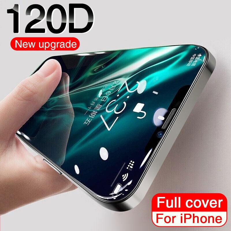 120D New upgrade Tempered Glass For iPhone 14 13 12 7 8 Plus Mini XR X XS Screen Protector For Iphone 14 13 12 11 Pro Max Glass  Anti-Scratch HD Tempered Glass Screen Protector Stevvex