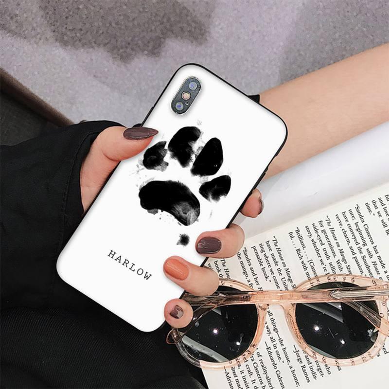 Dog Paw Phone Case For Iphone 11 12 13 Mini Pro Max 8 7 6 6s Plus X 5 S Se 2020 Xr Xs 10 Case Paw Print Heart Pet Lovers Stevvex