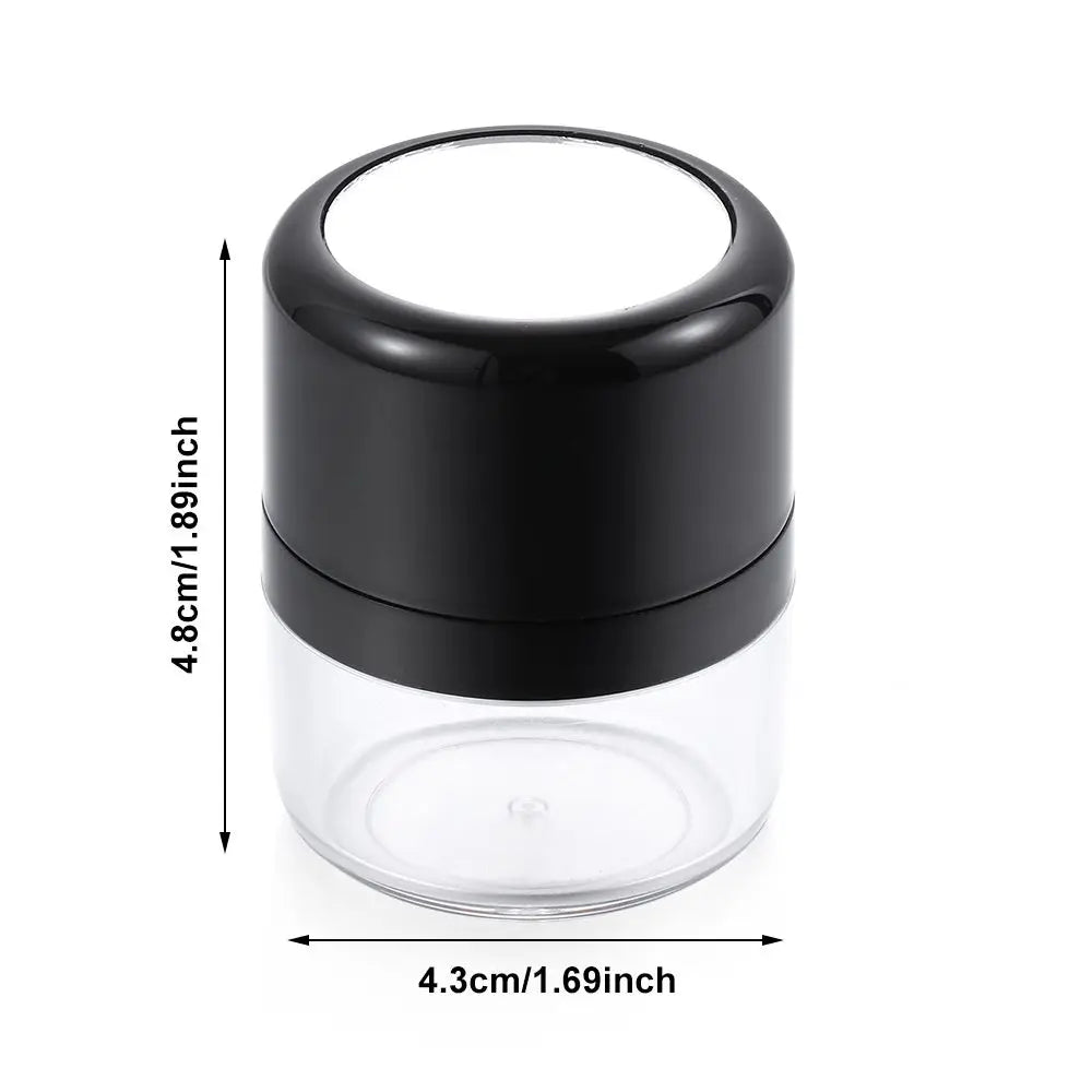 Loose Powder Box With Flocking Cotton Mushroom Sponge Puff Blusher Finishing Powder Jar Portable Cosmetic Foundation Powder Case Lootquake LLC