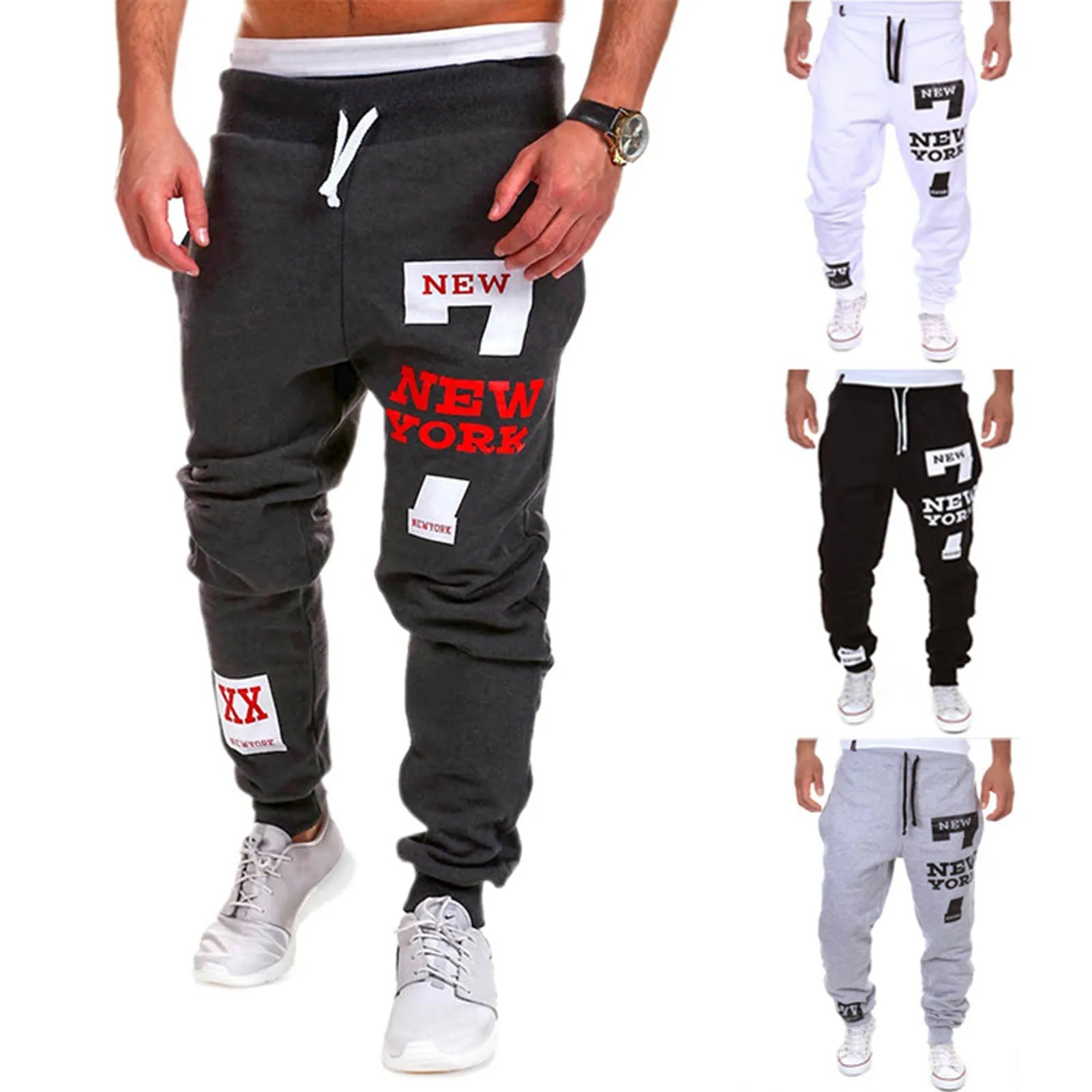 Men's Active Sweatpants Drawstring Elastic Waist - SJB-DIAMOND ELITES