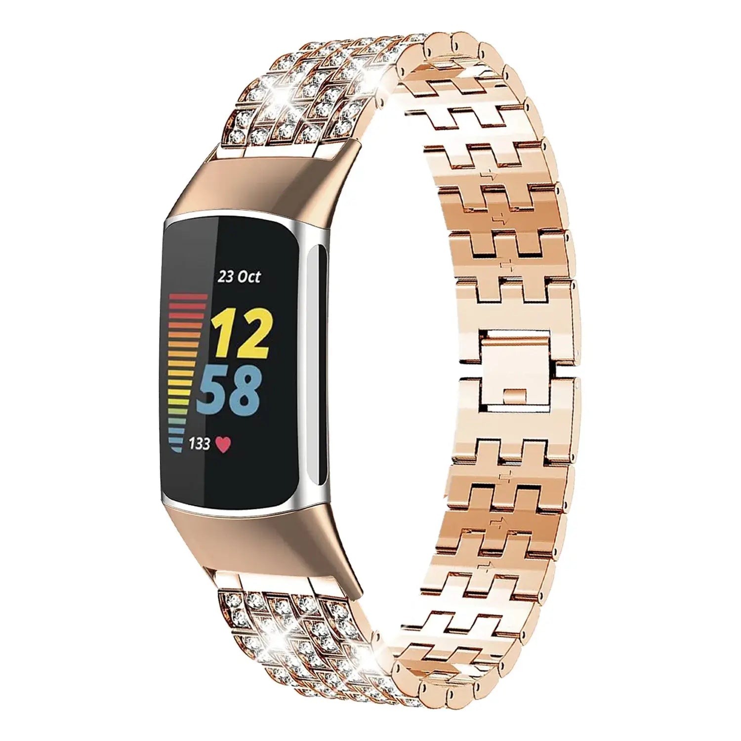 Fitbit Charge 5 6 3 4 Metal Band - Stylish Durable Strap - SJB-DIAMOND ELITES