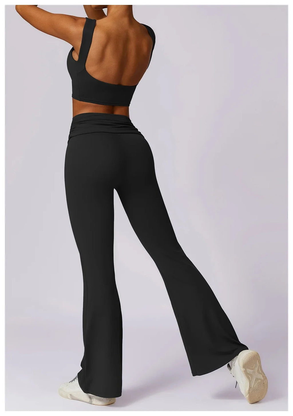 Elevate Activewear: Seamless Leggings & Top Set THRIXINE