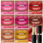 Diamond Shimmer Lipstick Lip Gloss High Pigmented Long Lasting 10 Colors Glitter Lipgloss Lips Makeup Cosmetics Sexy Make Up Lootquake LLC