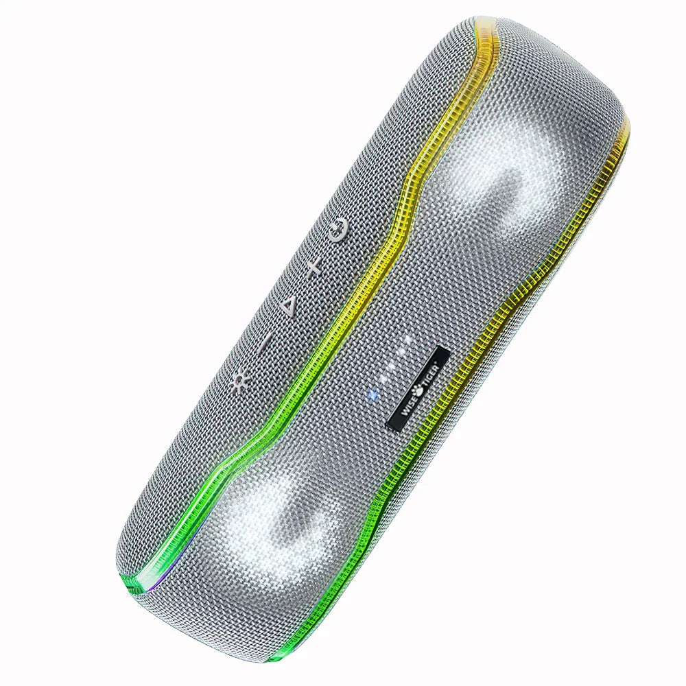 WISETIGER Bluetooth Speaker Outdoor IPX7 Waterproof 25W BT5.3 Loudspeaker Stereo Surround Speaker with Cool Pulsing EQ Lights Lootquake LLC