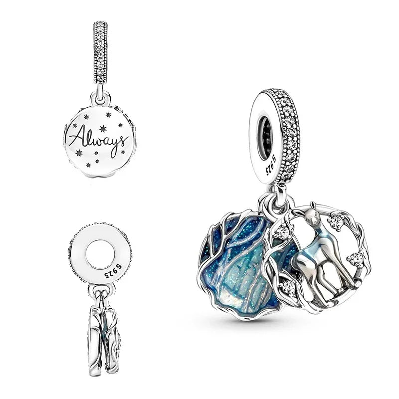 MINISO Charms Beads 925 Sterling Silver For 925 Original Harry 3mm Potter Bracelets Women Pendant DIY Jewelry Make Gifts Lootquake LLC