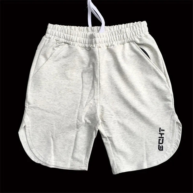 Cotton Casual Shorts Men Gym Fitness Running Sportswear - SJB-DIAMOND ELITES