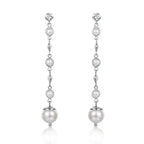 Luxury Pearl Drop Earrings for Women – 5A Zircon Bridal Dangle | Femstylo