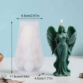 Wings Goddess Scented Silicone Candle Mould DIY Prayer Angel Sculpture Gypsum Resin Mold Women Candle Making Supplies Home Decor Lootquake LLC