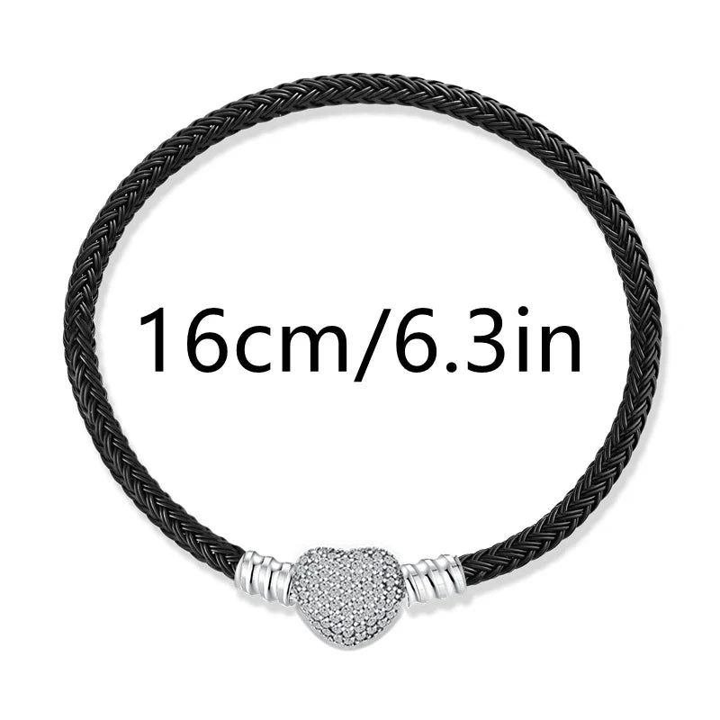 925 Silver Valentine's Day Snake Year Series Pendant Suitable for 925 Sterling Silver Original Women's Bracelet DIY Jewelry Gift Lootquake LLC