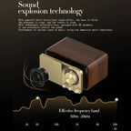 Nostalgic Bluetooth Speaker Bluetooth Sound Retro Classic Speaker Retro Radio Wireless Bluetooth 5.0 Wooden Portable Subwoofer Lootquake LLC