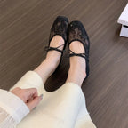 Summer Women Ballet Flats Shoes Comfortable Non Slip Fashion 2025 New Bow Women Shoes  Mesh Breathable Sandals Zapatos De Mujer Lootquake LLC